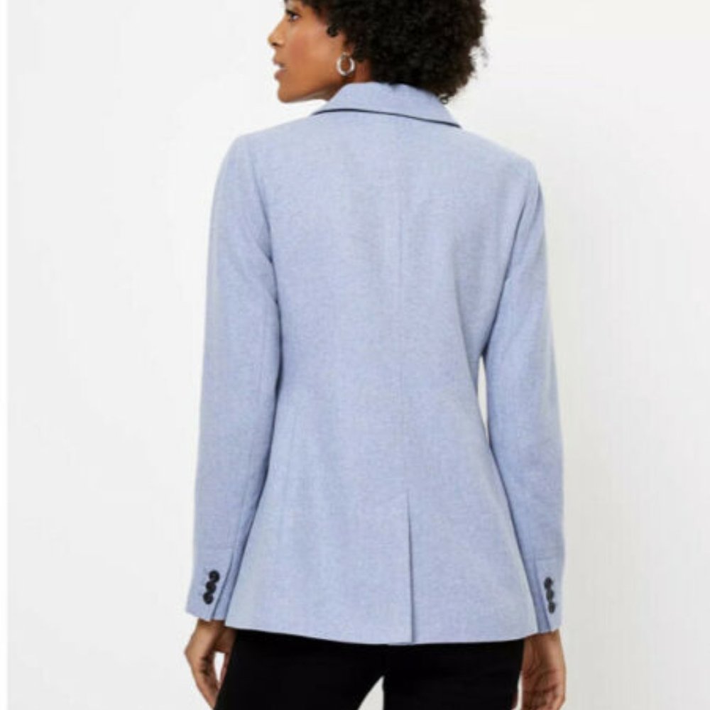 NWT LOFT MELANGE DOUBLE BREASTED MODERN BLAZE - Picture 2 of 9